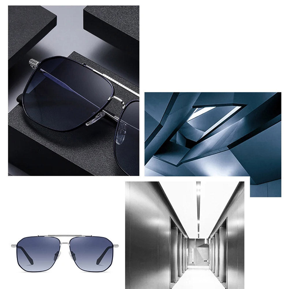 Muške naočare za sunce Techsuit 8538, polarizovane, UV zaštita, roze zlatne ljubičaste