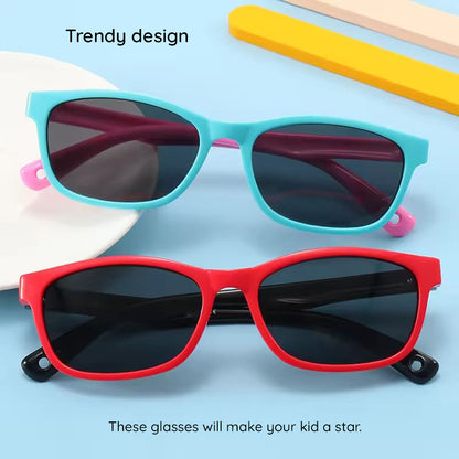 Naočare za sunce za bebe Techsuit 8260-C34, polarizovane, ljubičasto-tirkizne