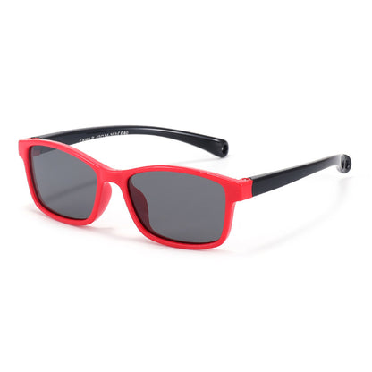 Naočare za sunce za bebe Techsuit 8260-C40, polarizovane, crveno-crne
