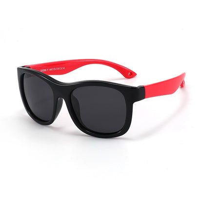 Naočare za sunce za bebe Techsuit 8306-C14, polarizovane, crno-crvene