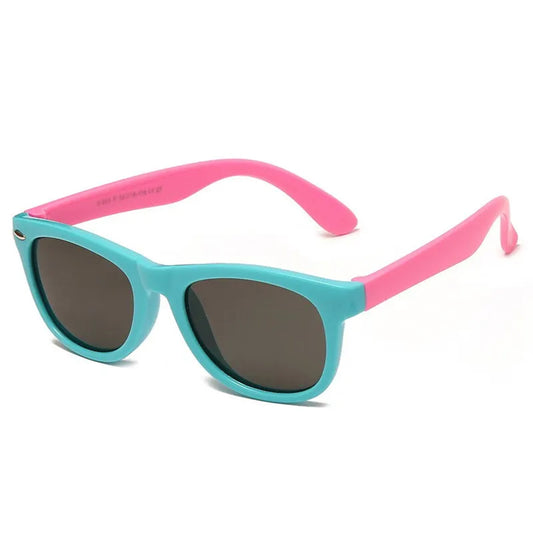 Naočare za sunce za bebe Techsuit 8306-C32, polarizovane, plavo-ružičaste
