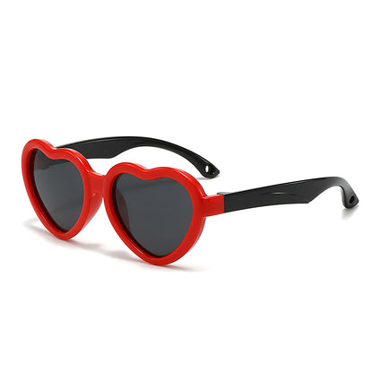 Dečije naočare za sunce Techsuit 23070, Polarizovane, UV zaštita, Crno Crvene