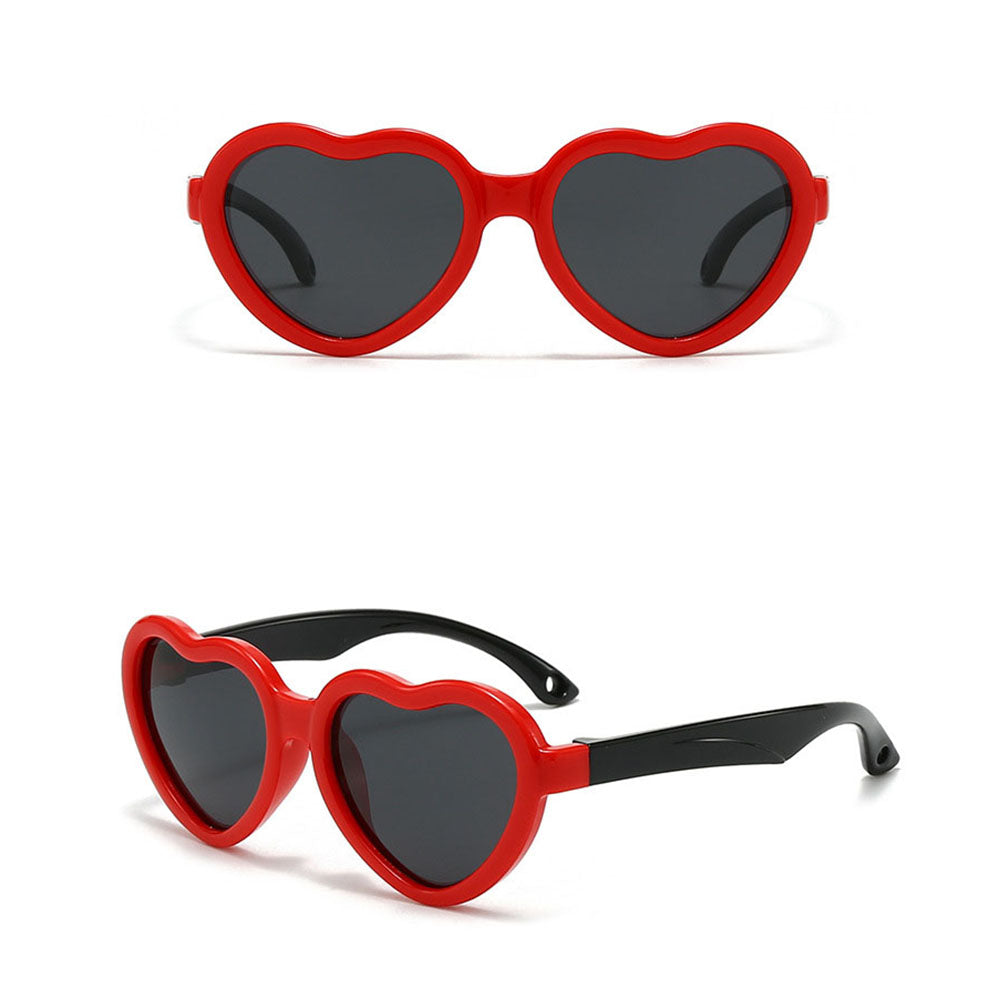 Dečije naočare za sunce Techsuit 23070, Polarizovane, UV zaštita, Crno Crvene