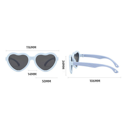 Dečije naočare za sunce Techsuit 23070, Polarizovane, UV zaštita, Crno Crvene