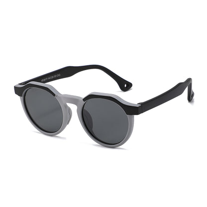 Dečije Sunčane Naočare Techsuit 601, Polarizovane, UV Zaštita, Crno Sive