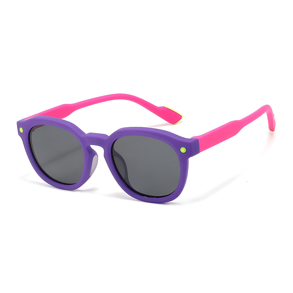 Dečije Sunčane Naočare Techsuit 616, Polarizovane, UV Zaštita, Ljubičasto Roze