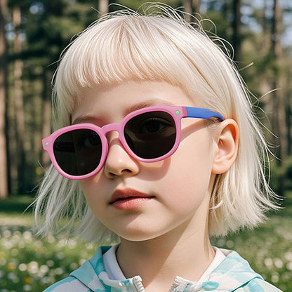 Dečije Sunčane Naočare Techsuit 616, Polarizovane, UV Zaštita, Ljubičasto Roze