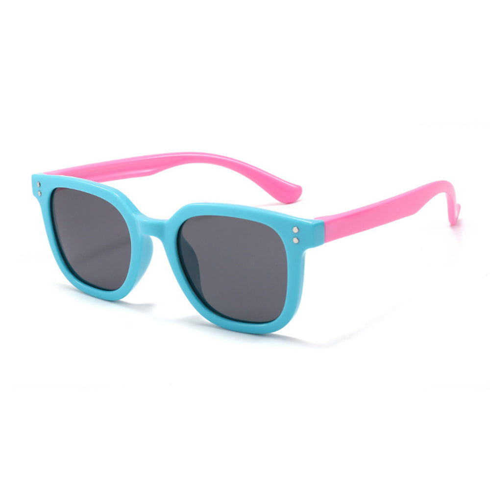 Dečije naočare za sunce Techsuit 8351-C27, polarizovane, plavo roze
