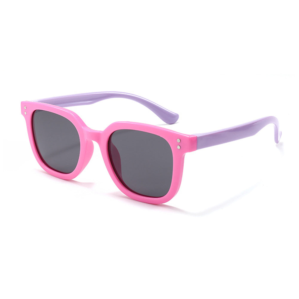 Dečije naočare za sunce Techsuit 8351-C42, Polarizovane, Roze Ljubičaste