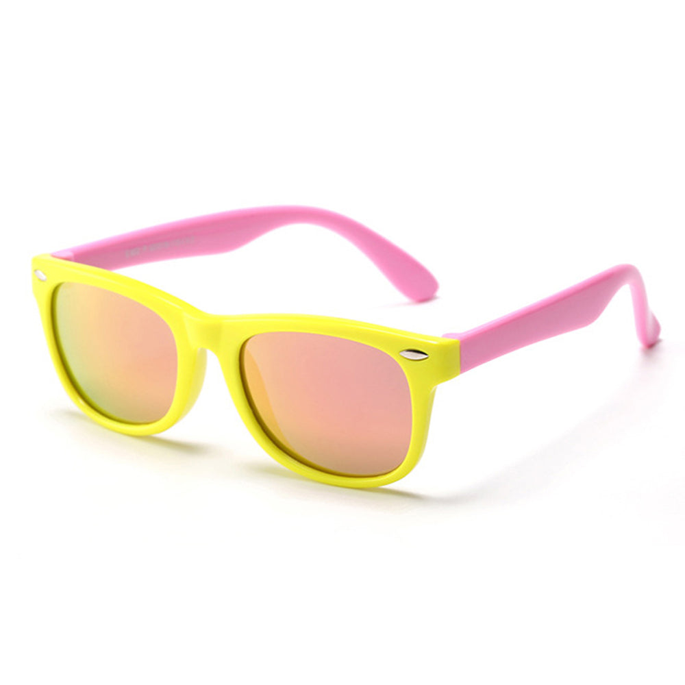 Dečije naočare za sunce Techsuit D802, polarizovane, UV zaštita, žute roze