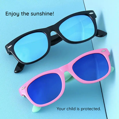 Dečije naočare za sunce Techsuit D802, polarizovane, UV zaštita, crno roze