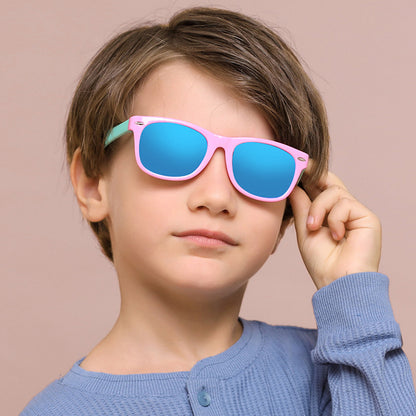 Dečije naočare za sunce Techsuit D802, polarizovane, UV zaštita, narandžaste