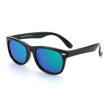 Dečije naočare za sunce Techsuit D802, polarizovane, UV zaštita, crvene crne zelene