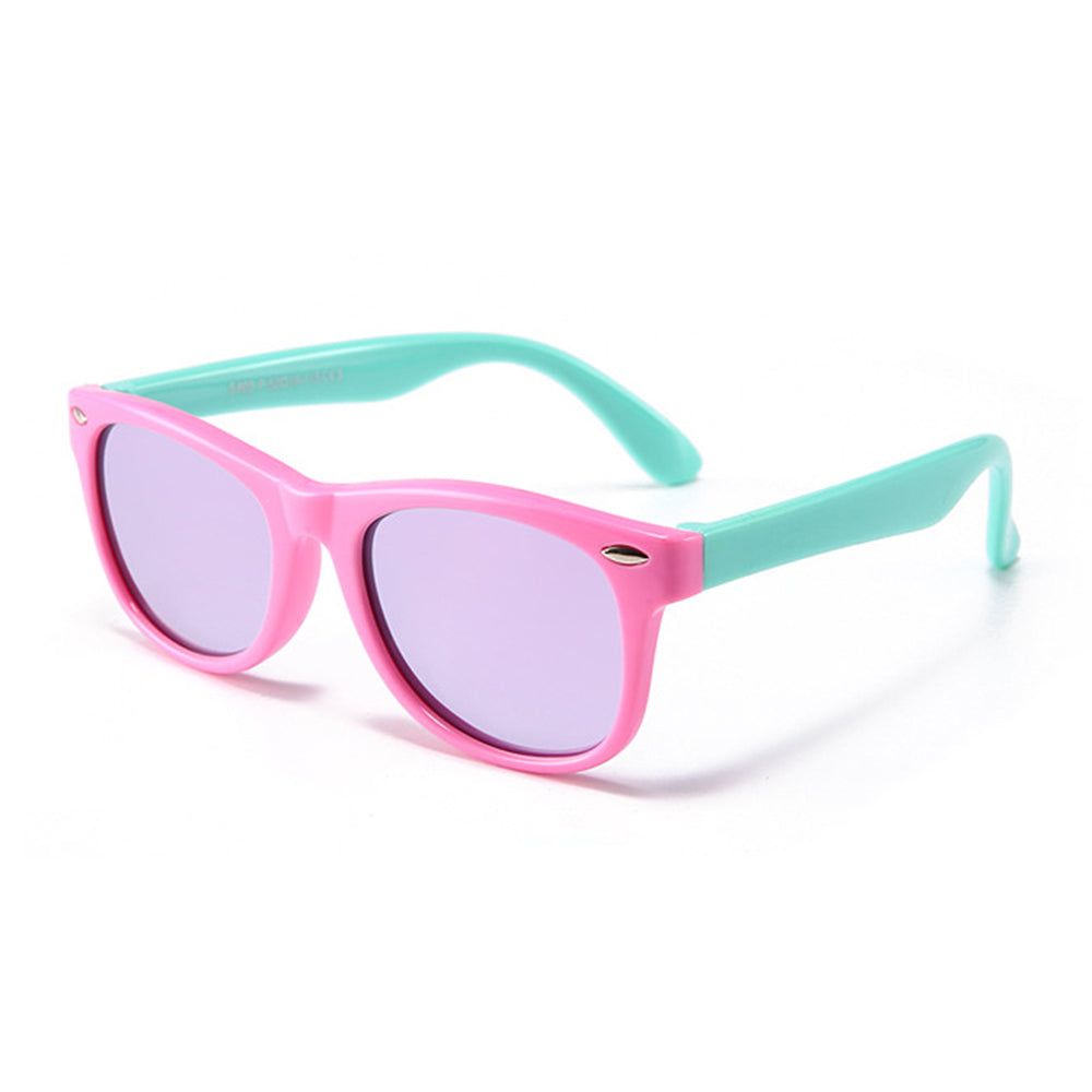Dečije naočare za sunce Techsuit D802, polarizovane, UV zaštita, roze zelene