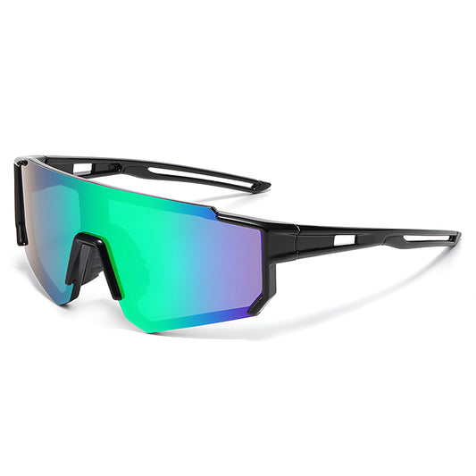 Dečije naočare za sunce Techsuit R601, polarizovane, UV zaštita, crno-zelene