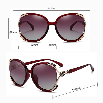 Naočare za sunce za dame Techsuit 1384, polarizovane, UV zaštita, crvene