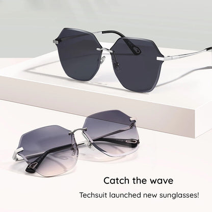 Naočare za sunce za dame Techsuit 8195, srebrno sive
