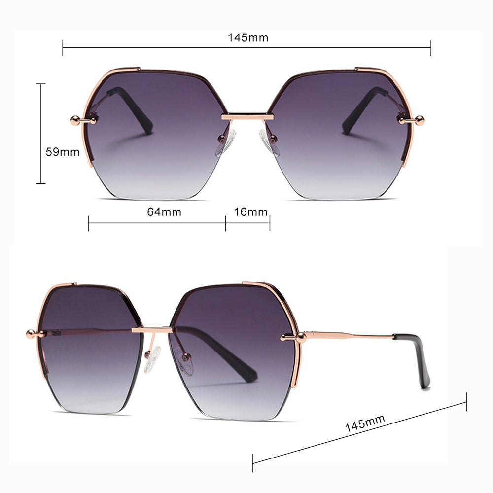 Naočare za sunce za dame Techsuit 8561, Roze Zlatne Sive