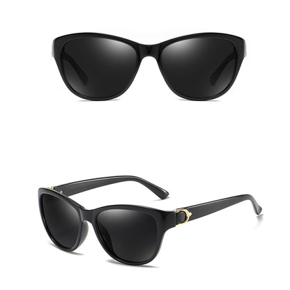 Ženske naočare za sunce Techsuit A572, polarizovane, UV zaštita, crno-sive