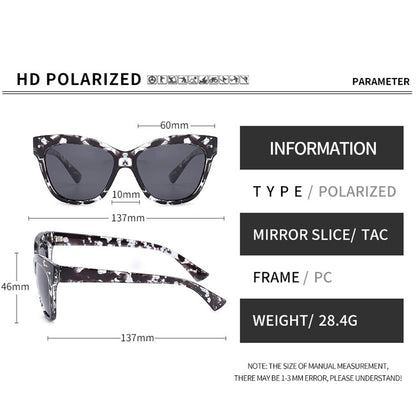 Naočare za sunce za dame Techsuit OD8155-C3, Polarizovane, UV zaštita, Crno Smeđe