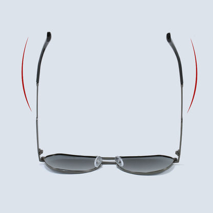 Uniseks naočare za sunce Techsuit 8622, polarizovane, UV zaštita, tamno sive