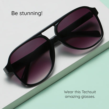 Uniseks naočare za sunce Techsuit 98061, UV zaštita, crno-sive