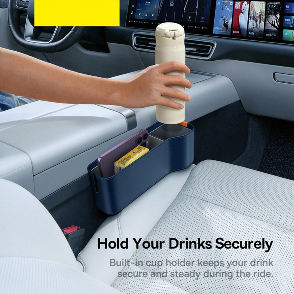 Organizator Auto Baseus OrganizeFun za prostor između konzole i sedišta, Plavi C20256502311-00