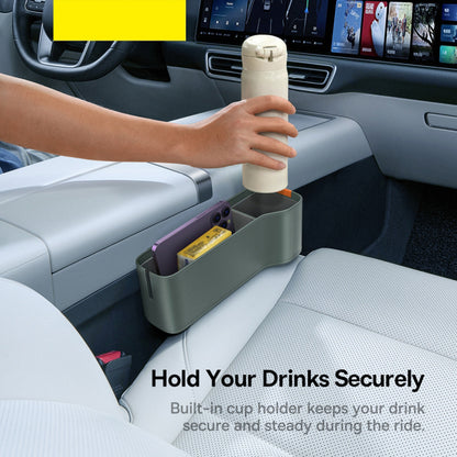 Organizator Auto Baseus OrganizeFun za prostor između konzole i sedišta, Sivi C20256502831-00