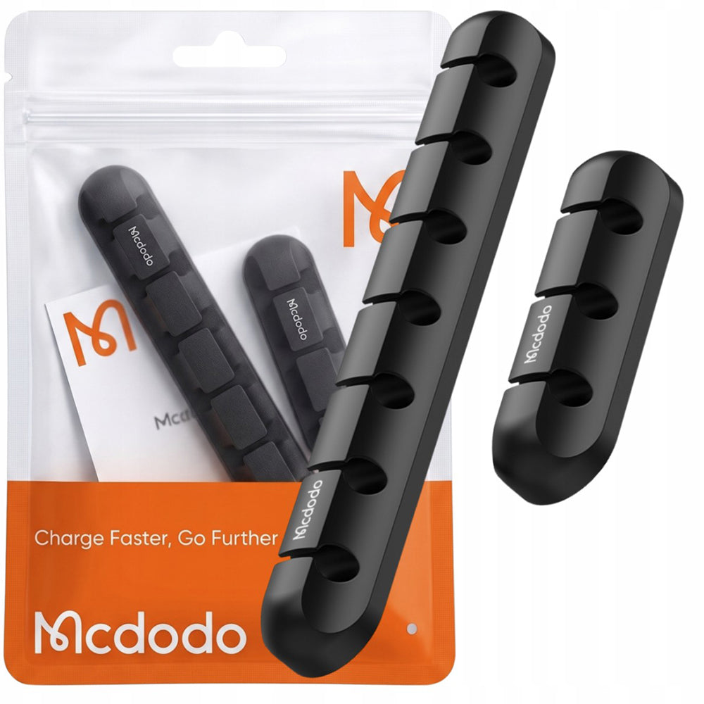 Organizator kablova McDodo WF-5960, Set 2 komada, Crna