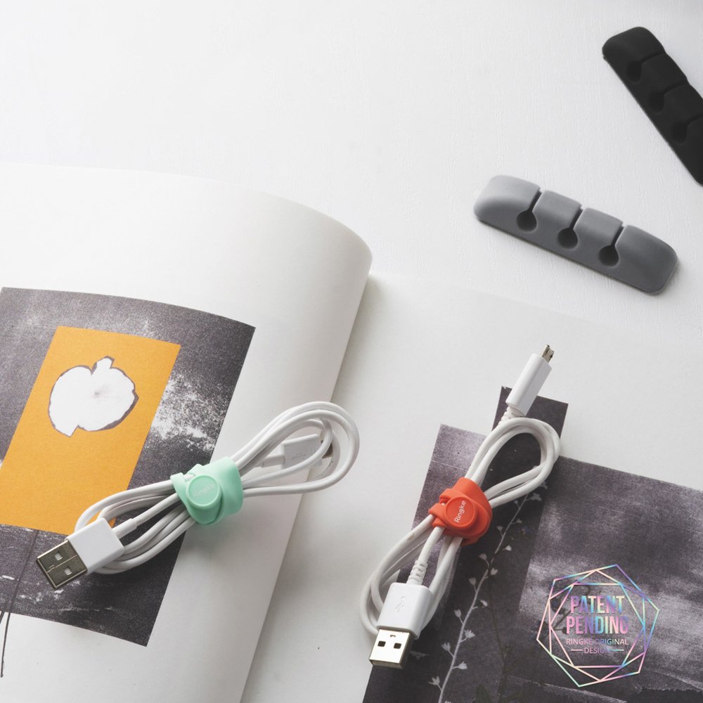 Organizator Kablova Ringke, Set 4 komada, Različite Boje