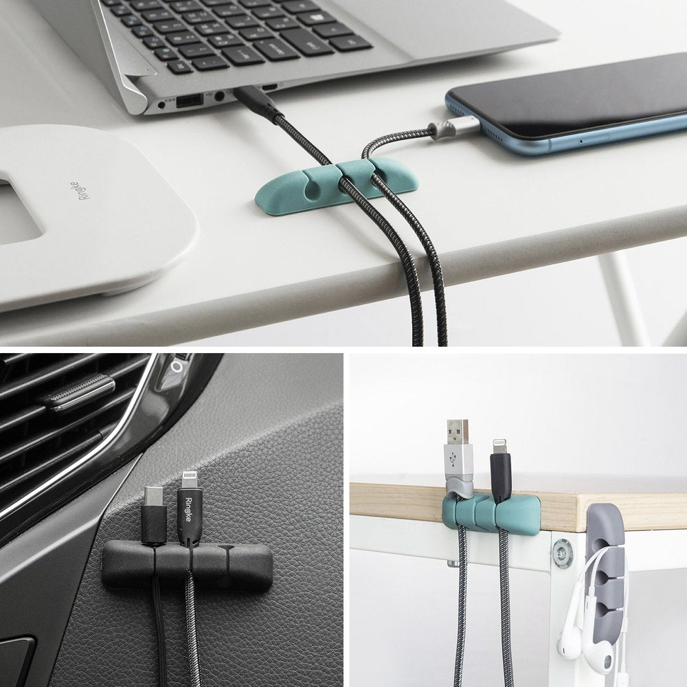 Organizator Kablova Ringke, Set 4 komada, Crna