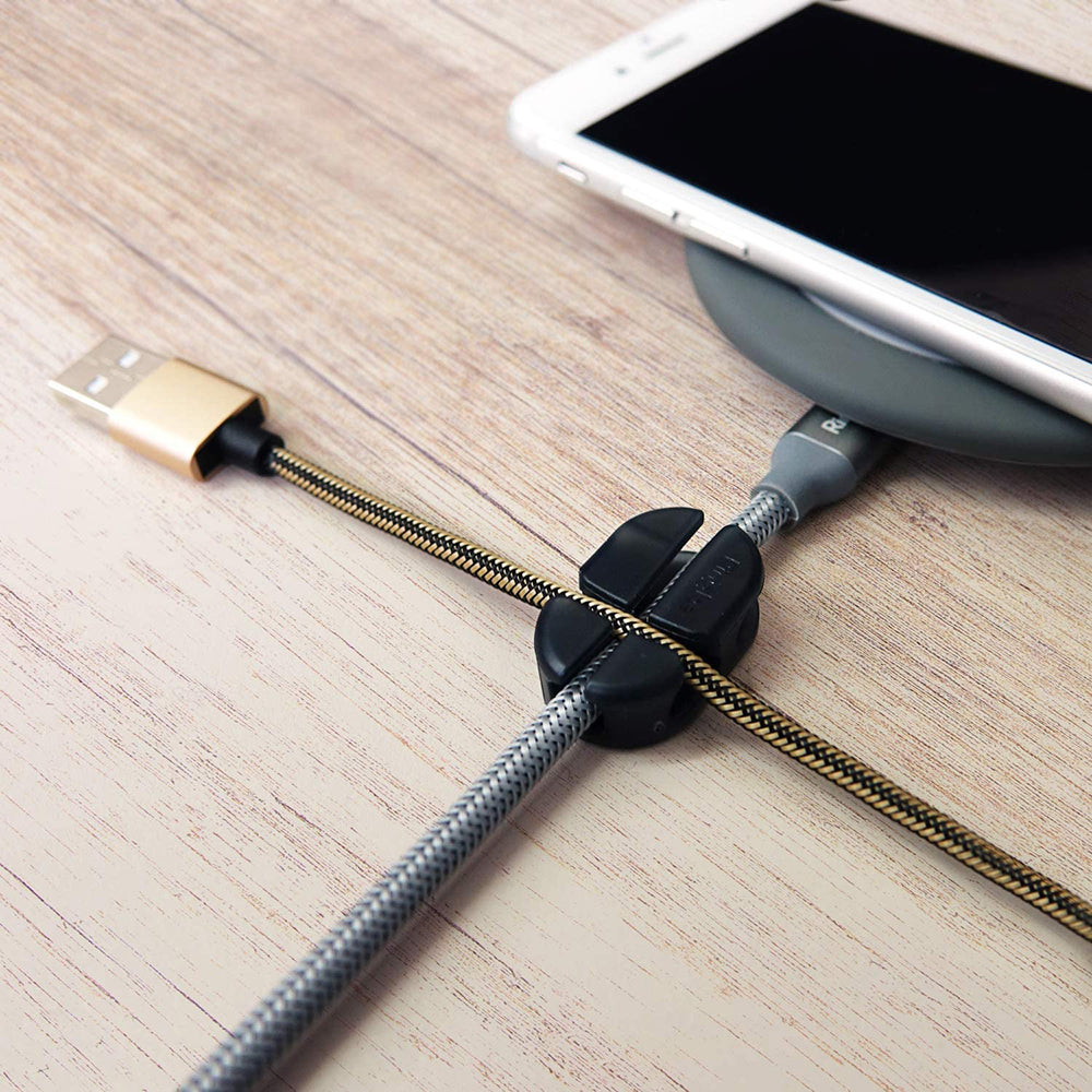 Organizator Kablova Ringke, Set 6 komada, Crna