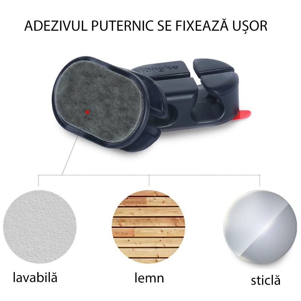 Organizator Kablova Ringke, Set 6 komada, Crna