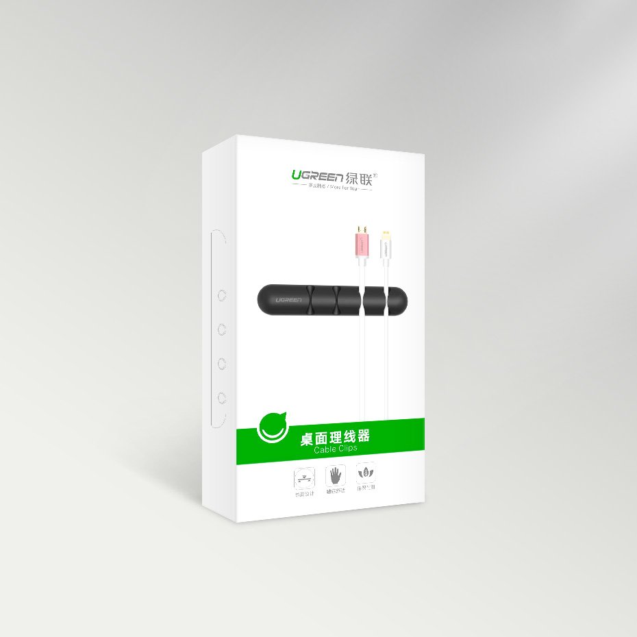 Organizator Kablova UGREEN, Set 2 komada, Crna