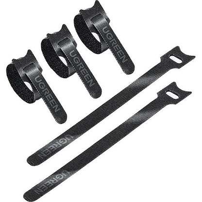 Organizator Kablova UGREEN LP401, Velcro, Set 3 Komada, Crni