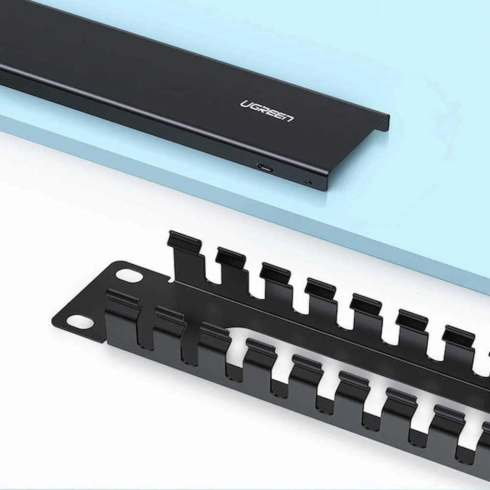 Organizator Kablova UGREEN NW128, 24 Porta, Crna