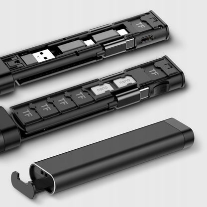 Organizator sa Priborima / Čitač Kartica Qualo QZS-P-01, Crni