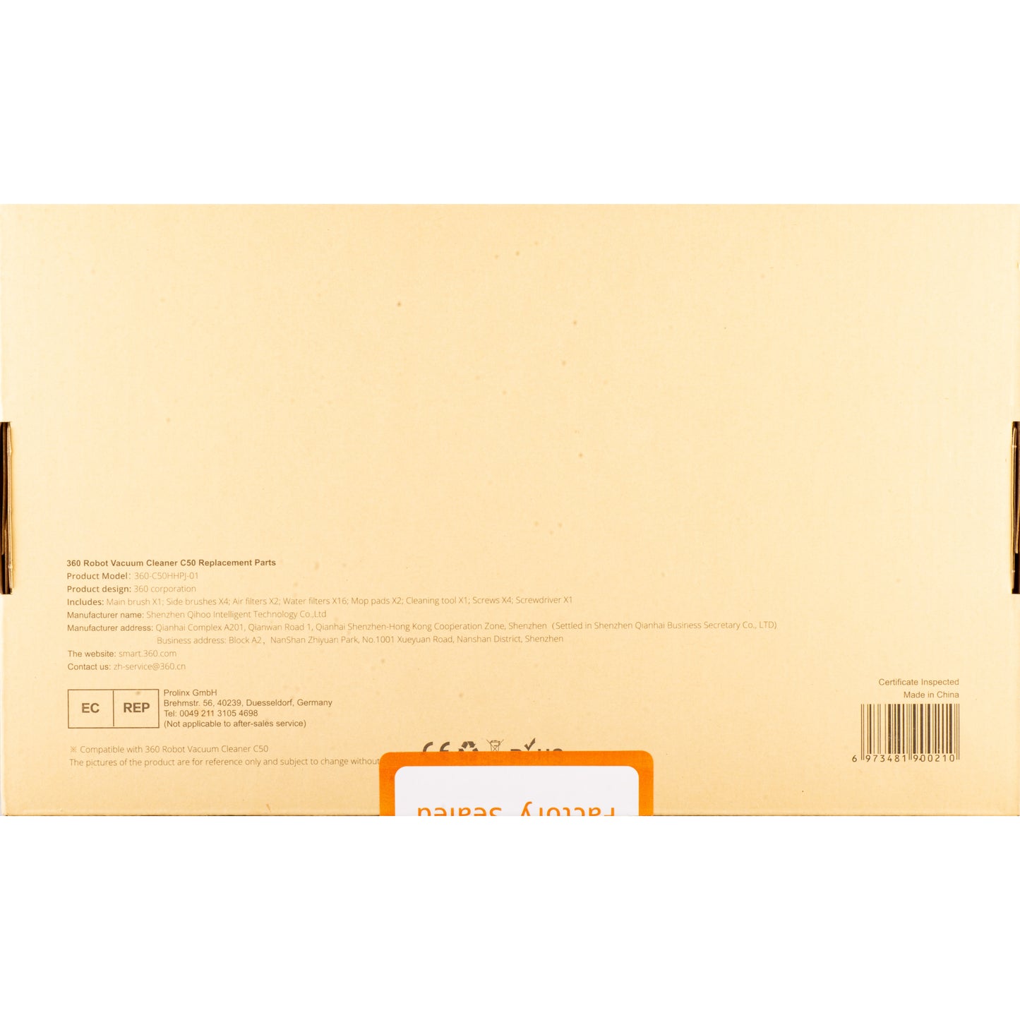 Paket potrošnog materijala za usisivač Xiaomi 360 Robot Vacuum Cleaner C50 360-C50HHPJ-01