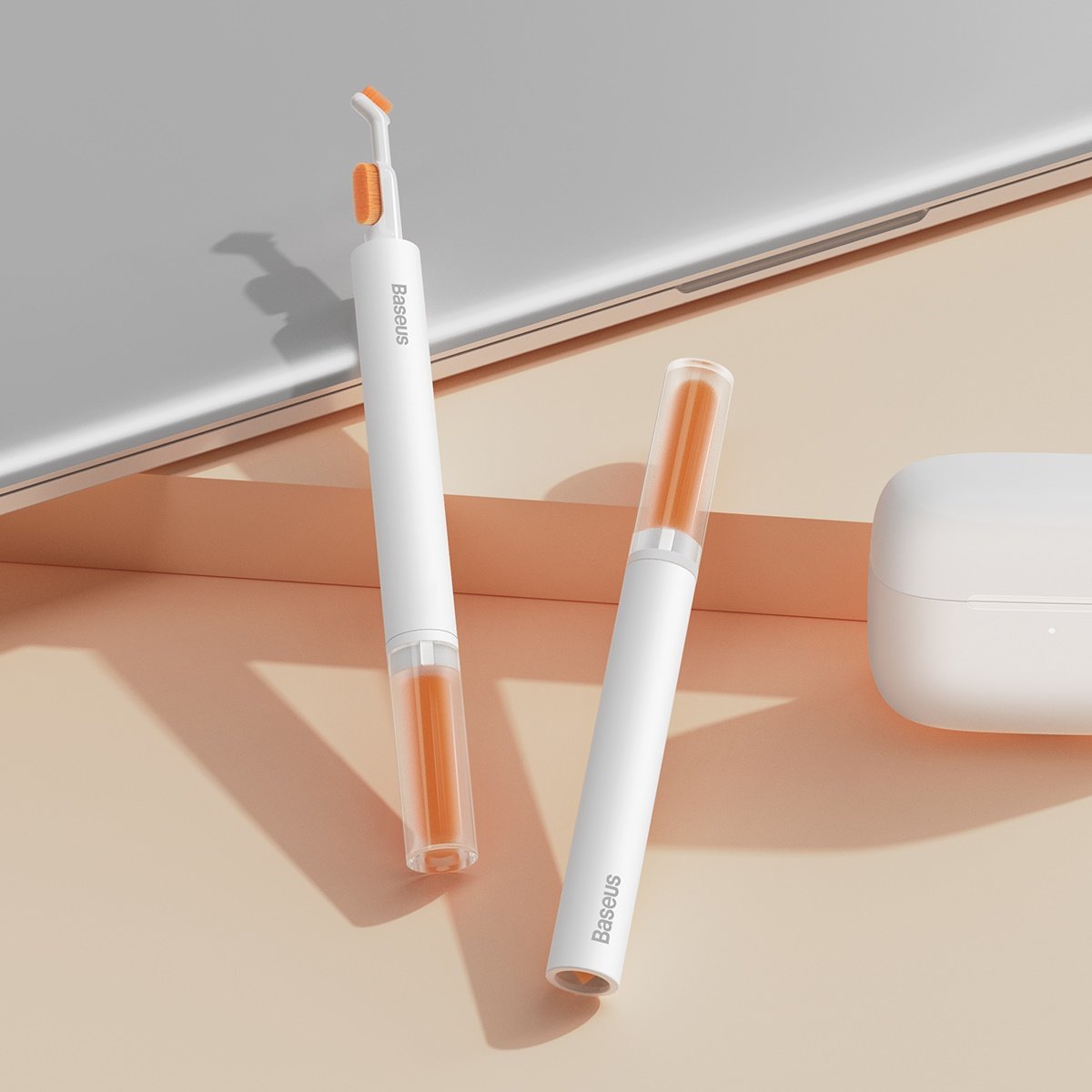 Alat za čišćenje Baseus za slušalice Apple Airpods / Samsung Galaxy Buds / Huawei Freebuds, Beli NGBS000002