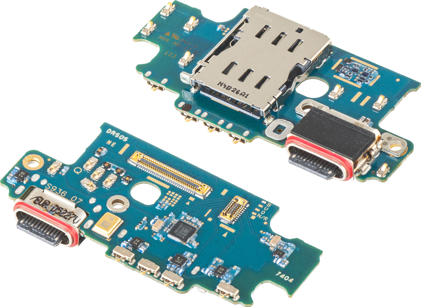 Ploča sa konektorom za punjenje - Mikrofon - Modul čitača SIM Samsung Galaxy S25+ S936, Service Pack GH96-18237A