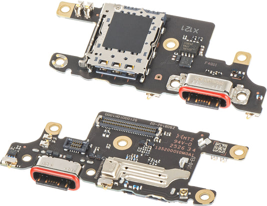 Ploča sa konektorom za punjenje - Mikrofon - Modul čitača SIM Xiaomi Redmi Turbo 4 / Poco X7 Pro, Service Pack 56000400O1000