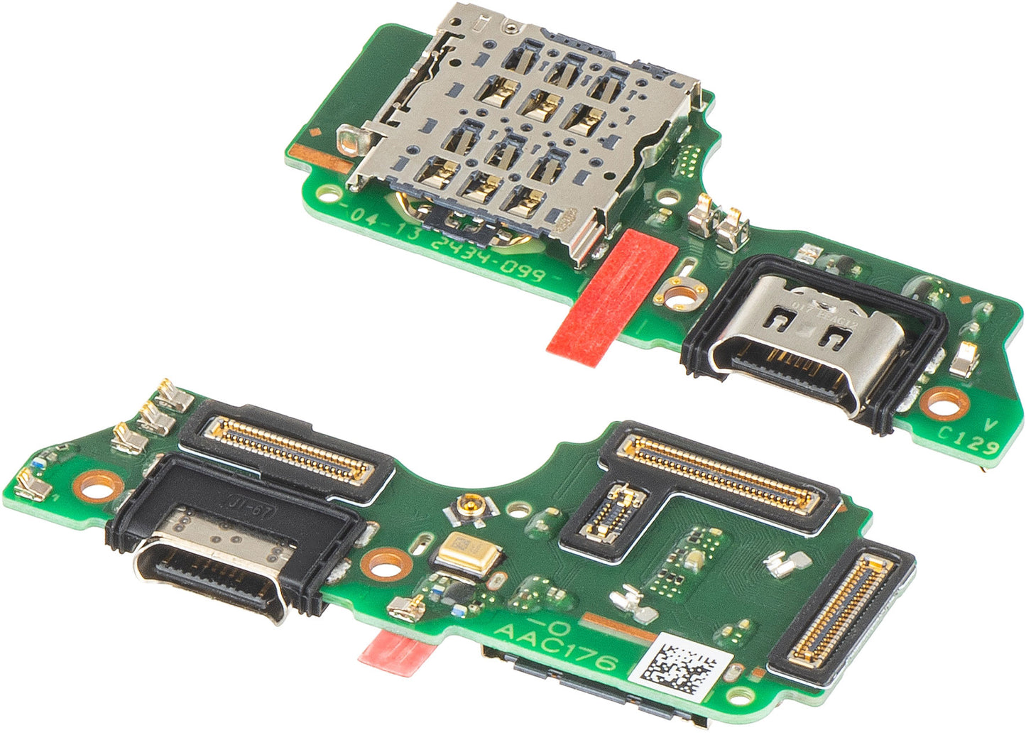 Ploča sa Konektorom za Punjenje - Mikrofon - Modul Čitača SIM Oppo Reno12 F, Service Pack 621024000105