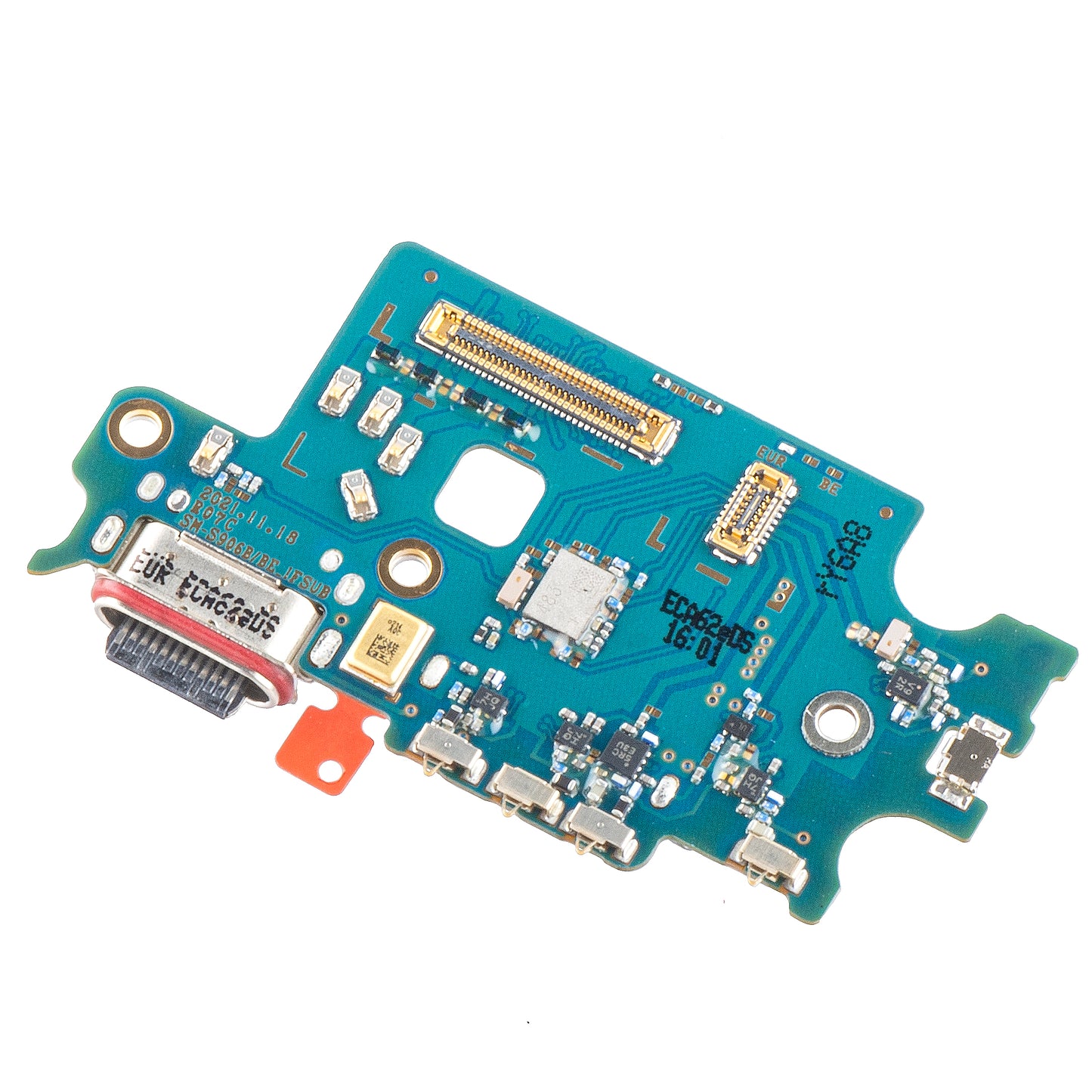 Ploča s konektorom za punjenje - Mikrofon - Modul čitača SIM kartice Samsung Galaxy S22+ 5G S906, Service Pack GH96-14805A