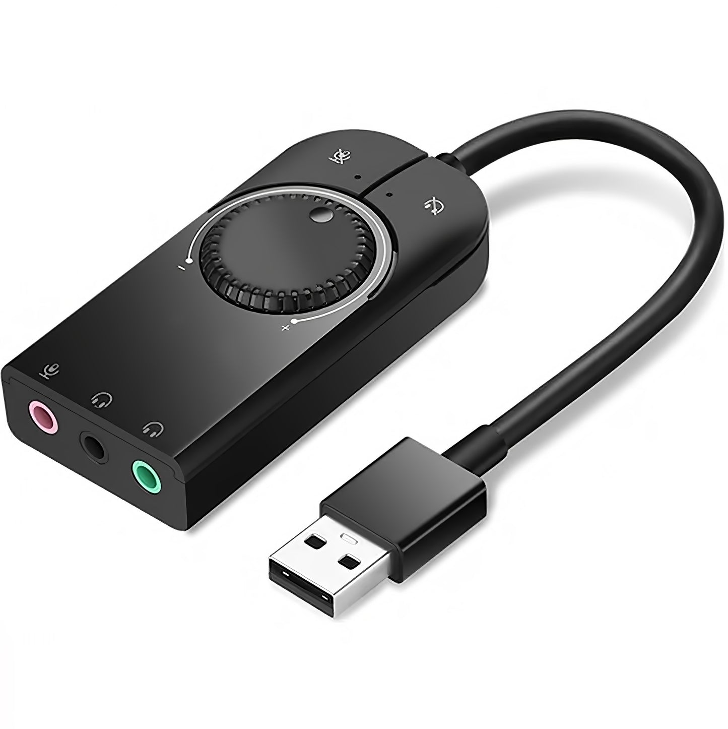 USB zvučna kartica UGREEN CM129, 3 x 3.5mm Jack, Crna