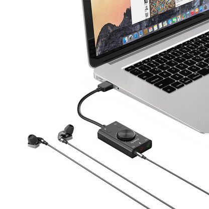 USB zvučna kartica Orico SC2, 3 x Jack 3.5mm, Crna
