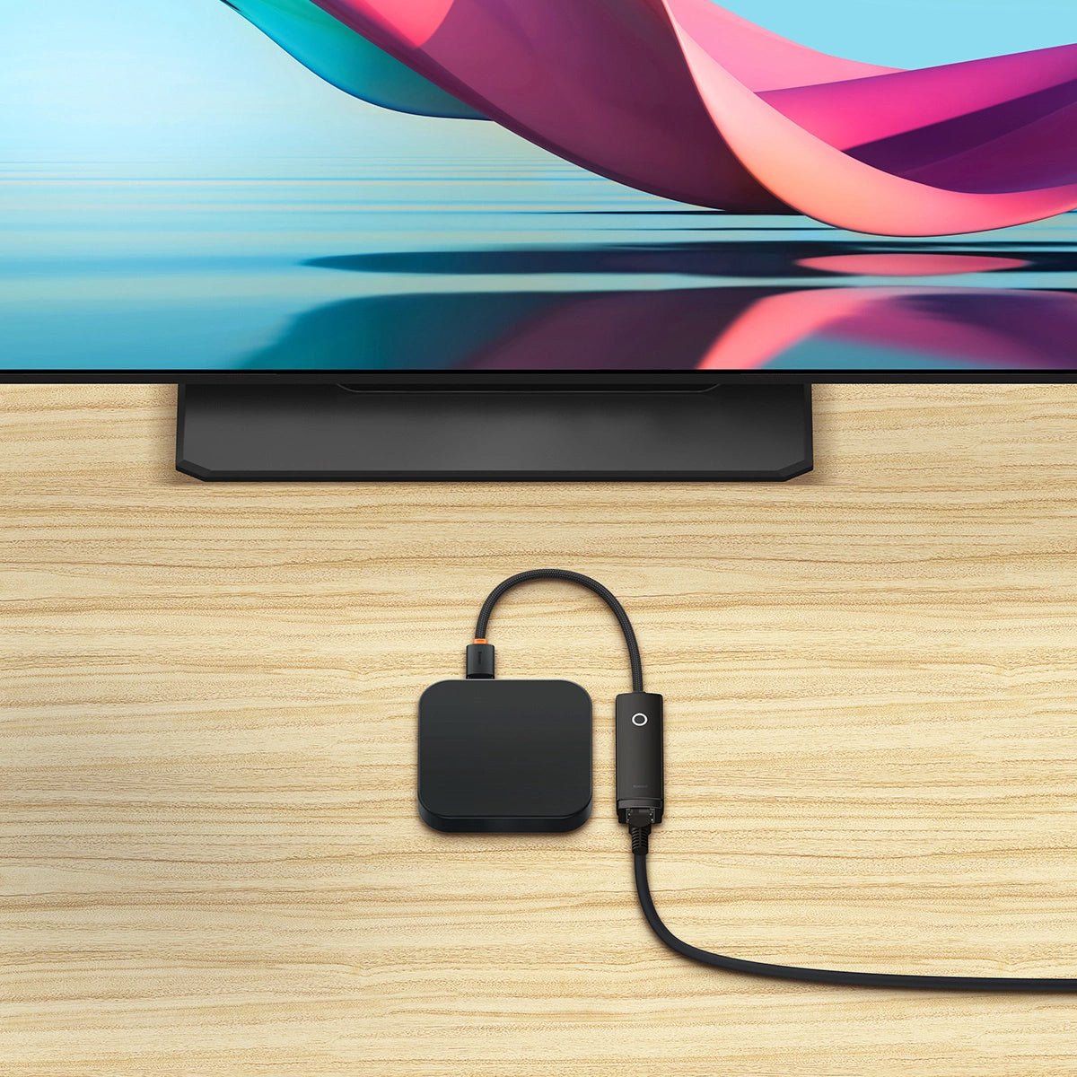 Placa Retea Baseus Lite, RJ45, USB, Crna WKQX000001 