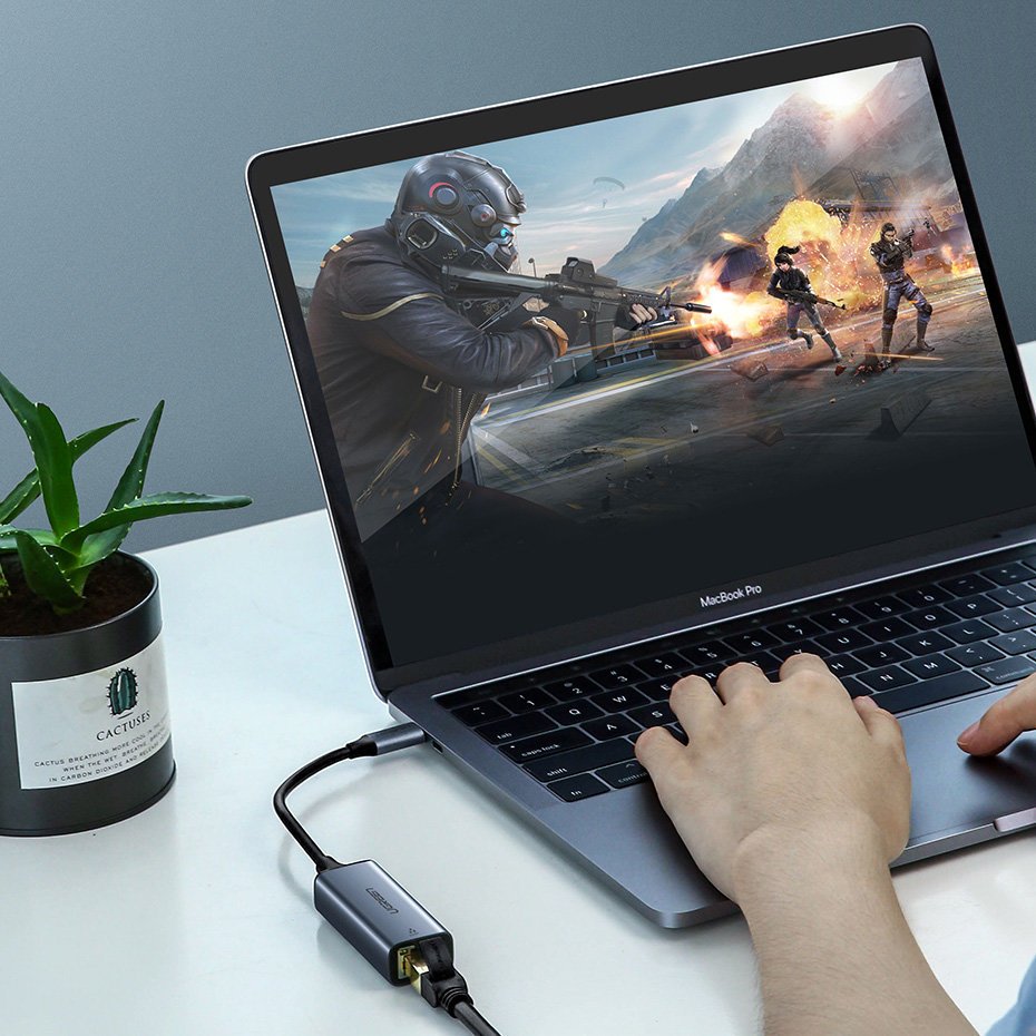 Mrežna ploča UGREEN CM199, RJ45, USB-C, Siva