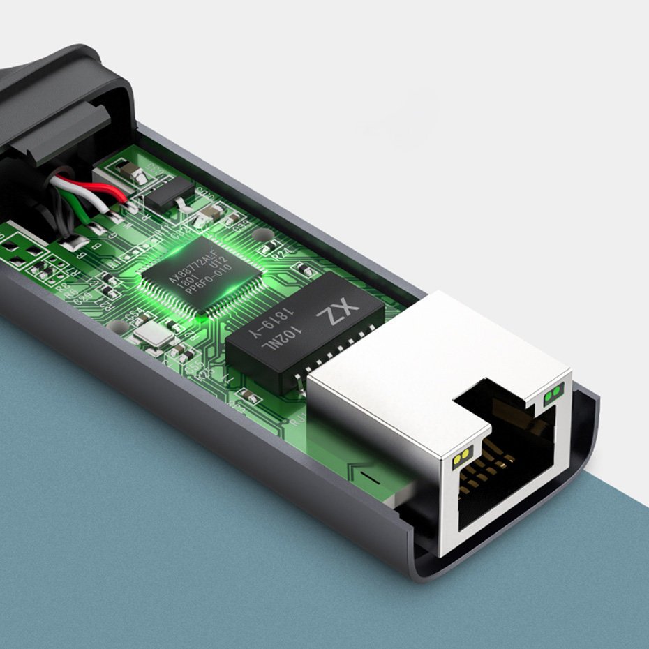 Mrežna ploča UGREEN CM199, RJ45, USB-C, Siva