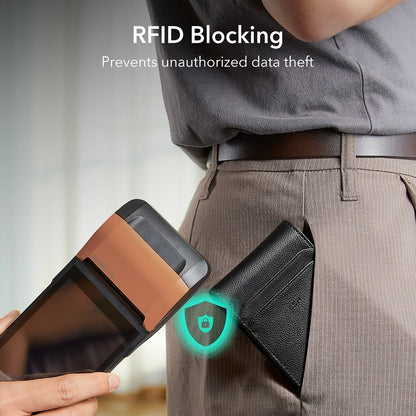 ESR Classic Geo novčanik sa funkcijom Find My i RFID zaštitom, Crni, Refabrikovan