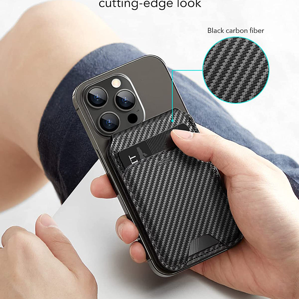Portofel Magsafe, ESR, Carbon, Crni